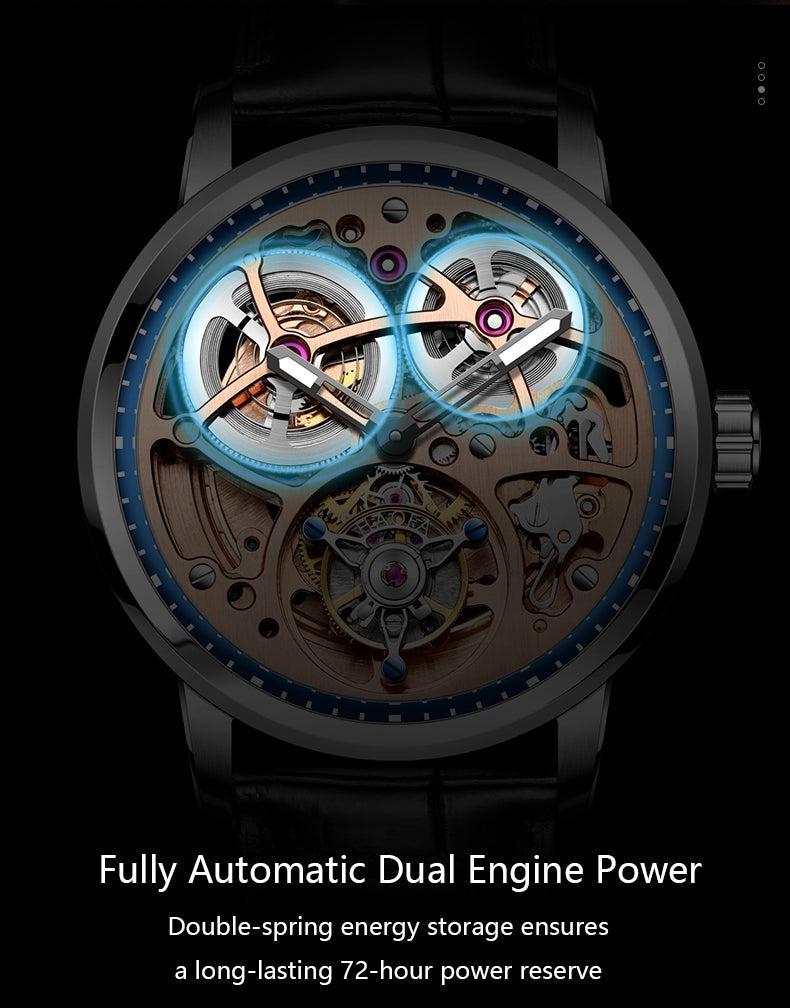 HAOFA Automatic Tourbillon Double Spring Watch 1931