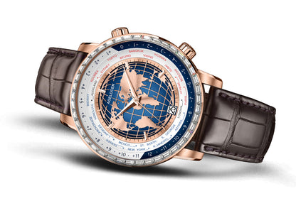 AGELOCER Automatic Watch Date Display World Time Series 5201A1 5201D2 5201E1 5201F2