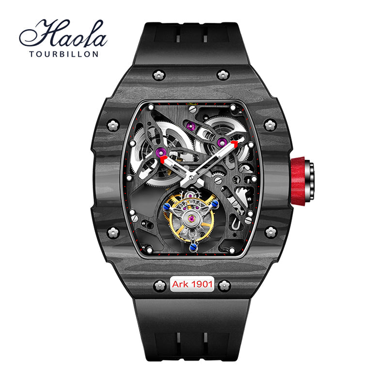 Haofa Skeleton Tourbillon 1901 Double Spring Watch