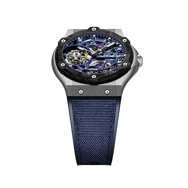 Haofa Tourbillon 1918 Carbon Fiber Bezel Titanium Alloy Case