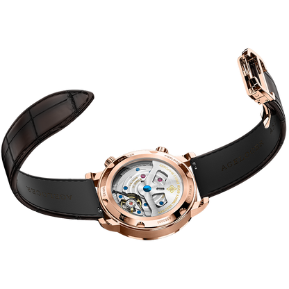 AGELOCER Automatic Watch Date Display World Time Series 5201A1 5201D2 5201E1 5201F2