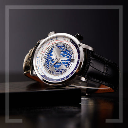 AGELOCER Automatic Watch Date Display World Time Series 5201A1 5201D2 5201E1 5201F2